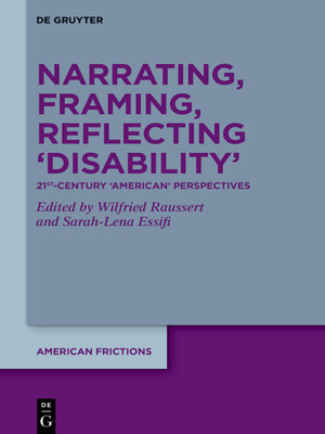 cover image of Narrating, Framing, Reflecting 'Disability'
